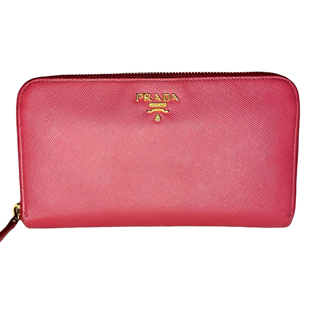 Prada Fuchsia Leather Wallet